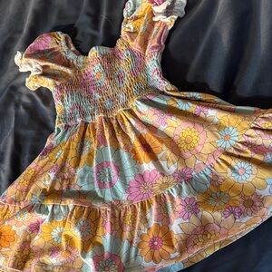 Cheeky plum smocked dress